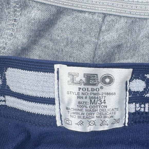 Leo Boxer Briefs - Blue and Gray( 3 pair ) - Picture 7 of 9